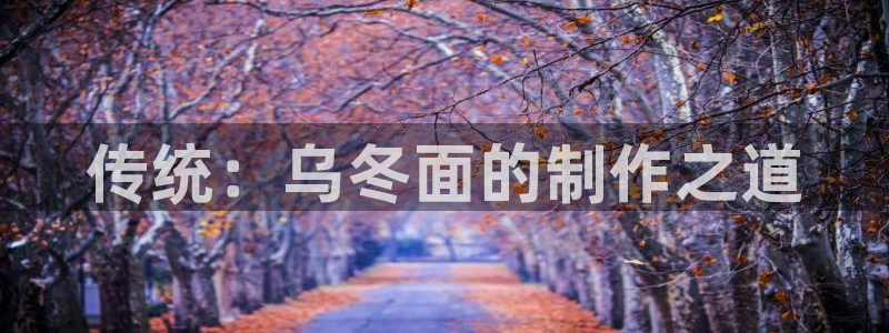 传统：乌冬面的制作之道